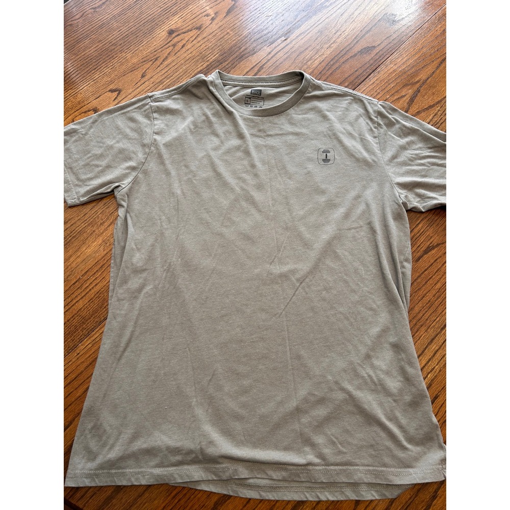 The Lift Box Into The Storm Graphic T-Shirt Mens Large Olive Brown Gym Pirate